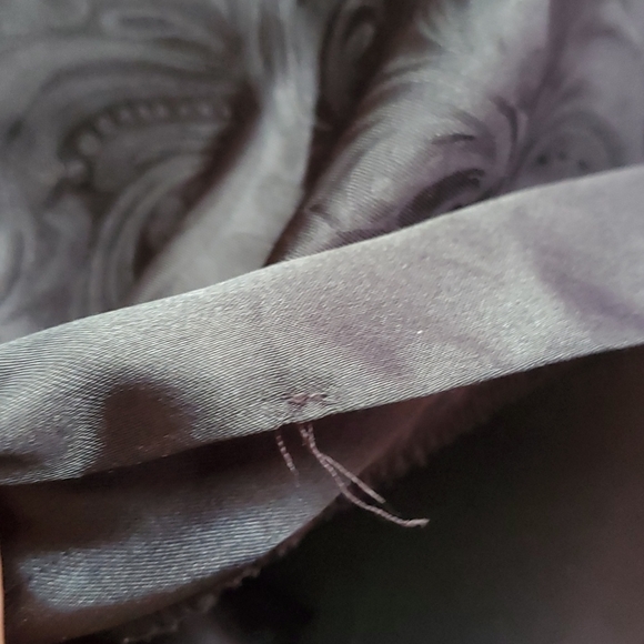 Black Satin Robe with belt - Picture 13 of 15